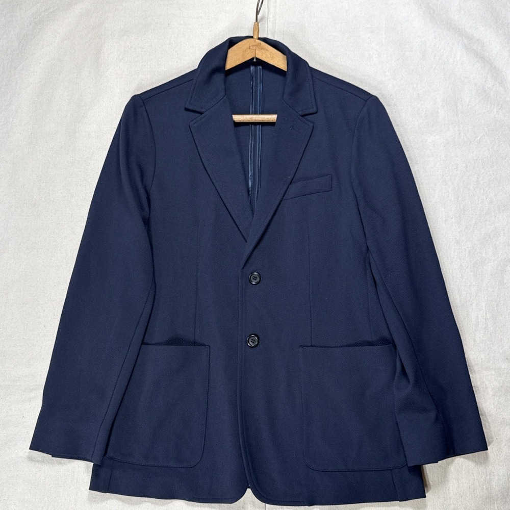 Bugatchi Stretch Blazer-Unstructured-Made in Italy-Navy-Size 40-Lightweight